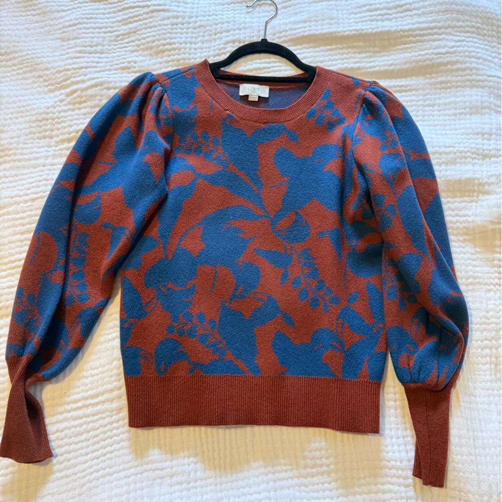 LOFT Floral Sweater